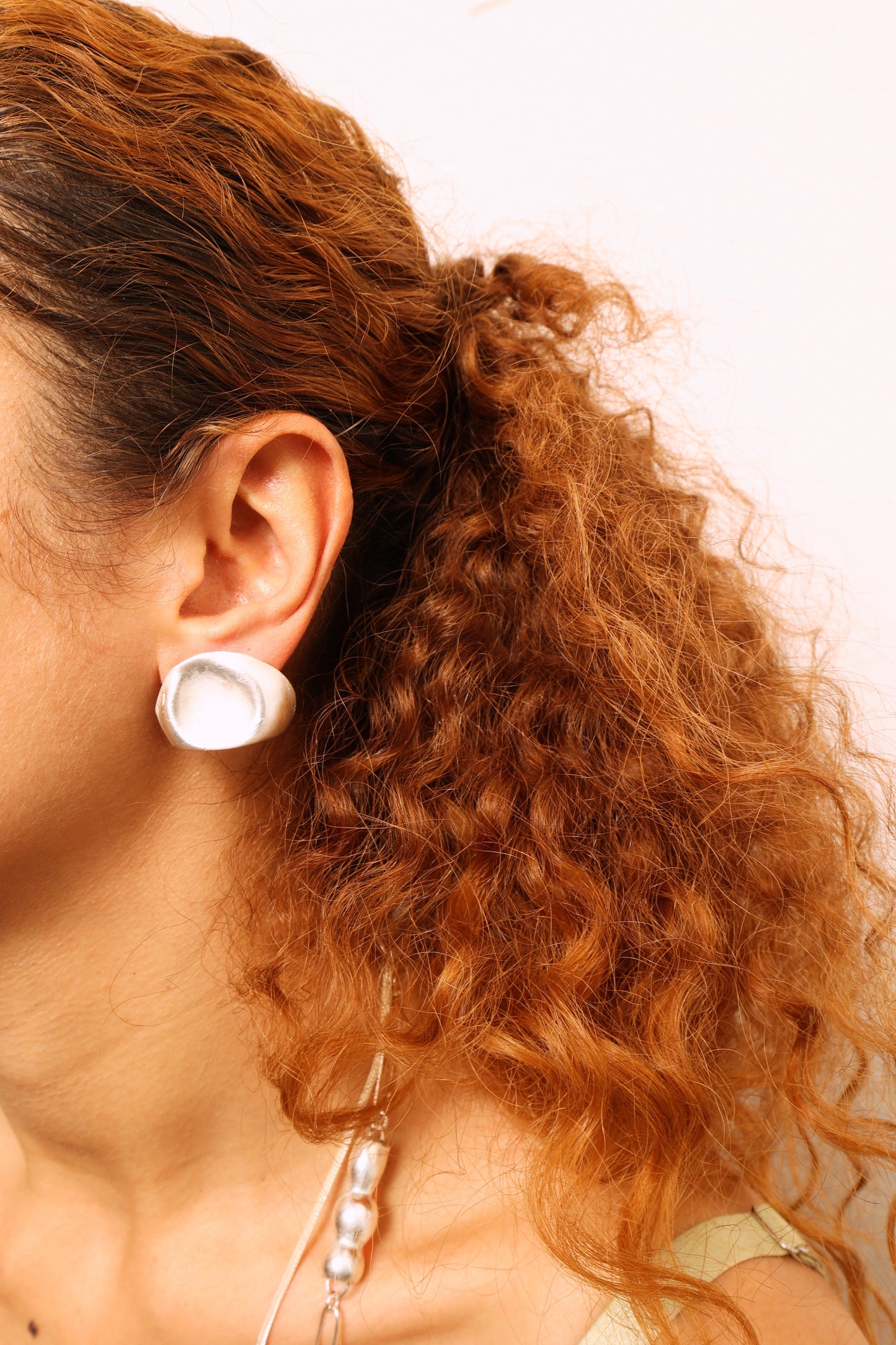 Squished Dome Stud Earring