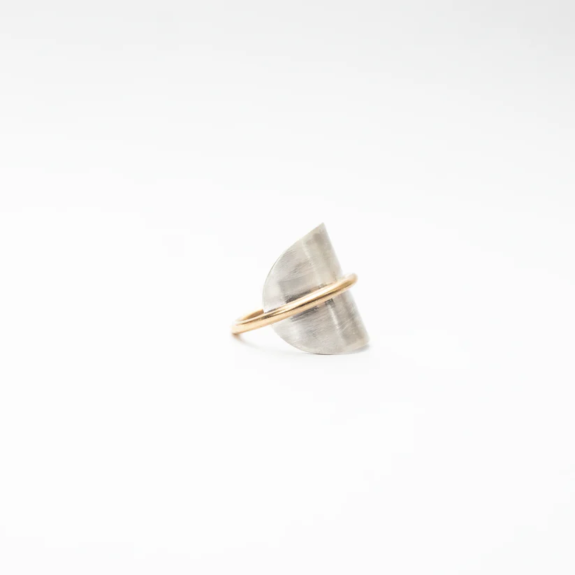 Half Moon Gold Ring
