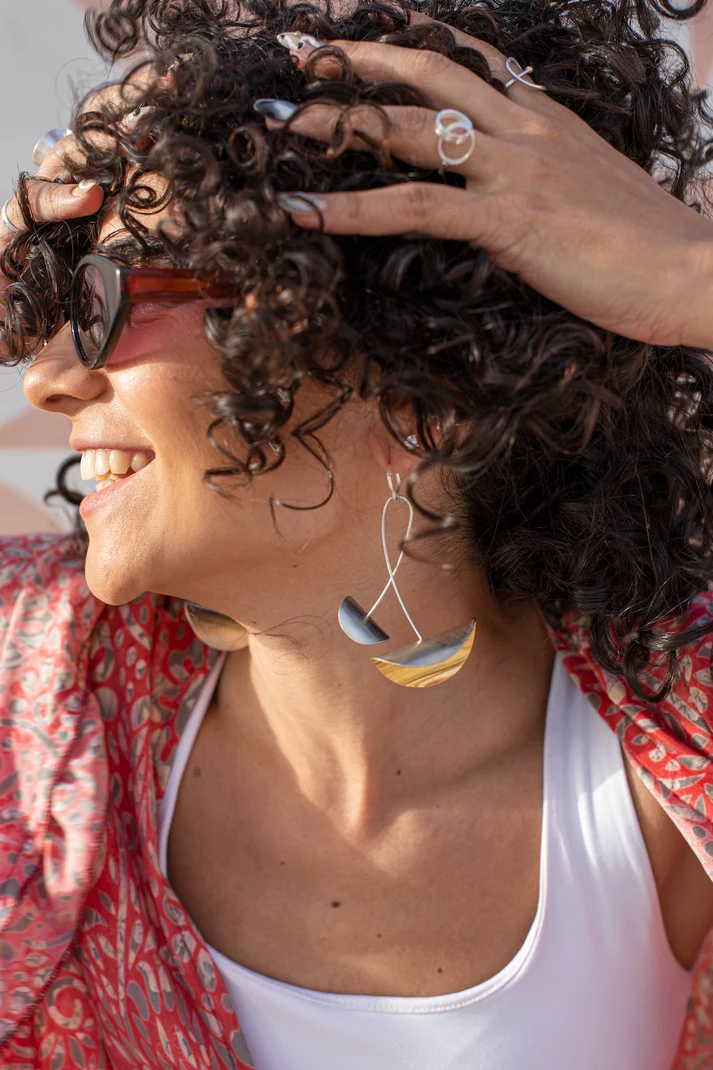 [EA17] Flying Disc Earrings