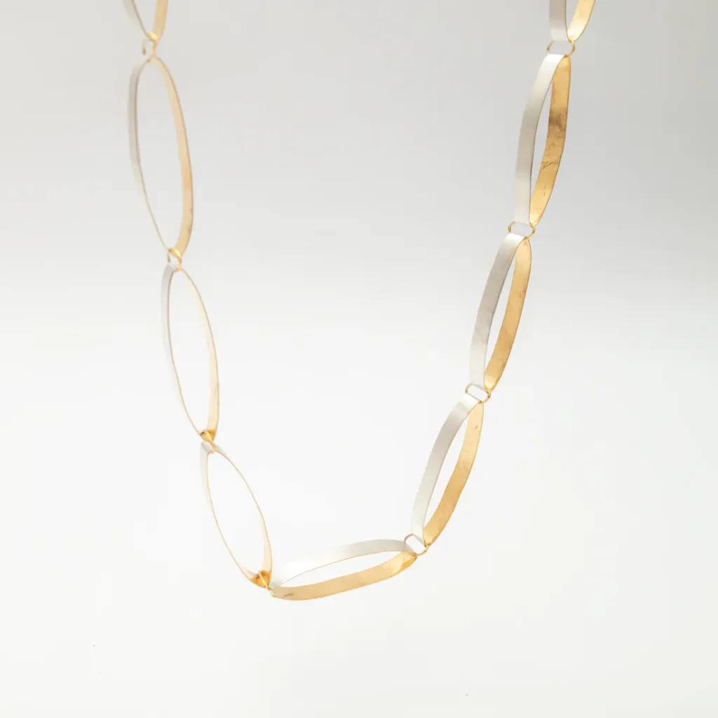 [NEC14] Oval Contour Necklace (55cm)