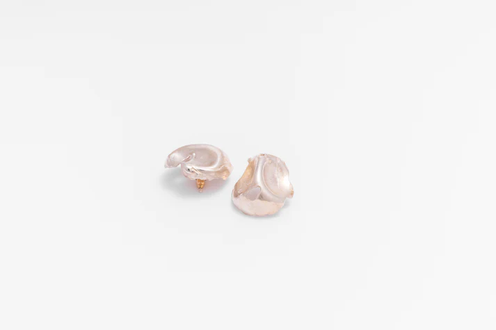 [EA7] Squished Dome Stud Earring (Sterling Silver)