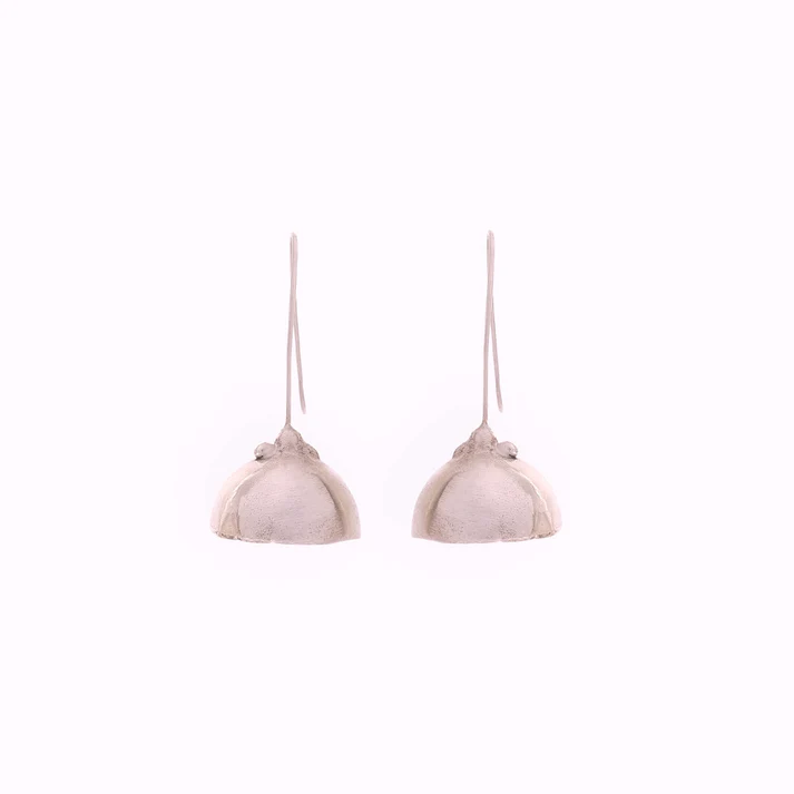 [EA26] Mini Dome Drop Earrings (Sterling Silver)