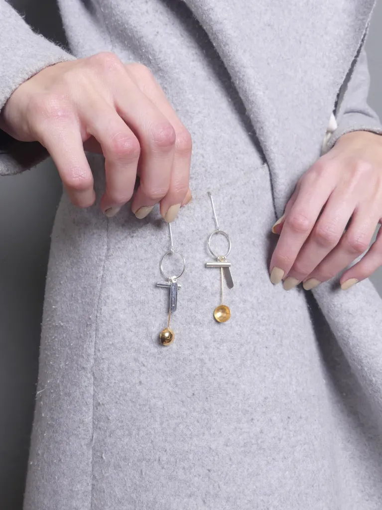 [EA21] Hanging Cluster Earrings