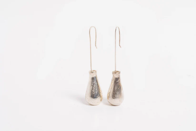 [EA33] Raw Drop Bottle Earrings