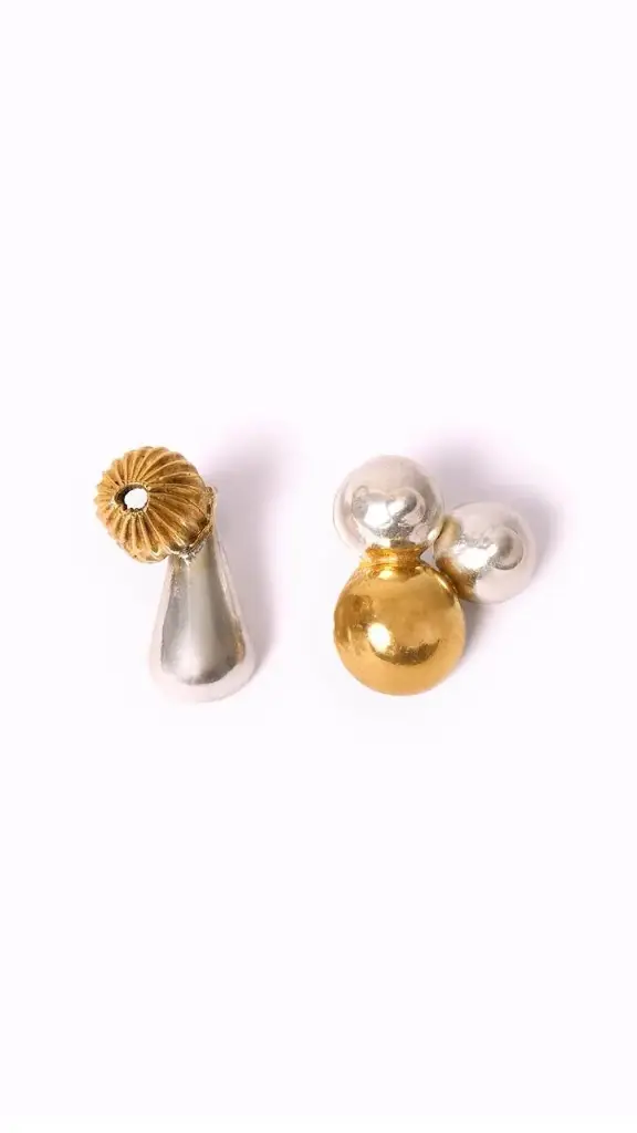 Raw Cluster Stud Earrings