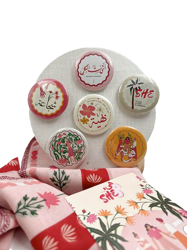Baheya Round Button Pin